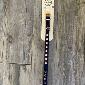 Sale!! NEW! Bond & Co. Blue & Rose Gold Studded Collar